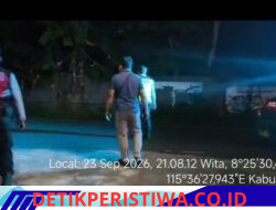 Bersama Jaga Kondusivitas Situasi Kamtibmas Wilayah Kec. Bebandem, Polsek Bebandem Gelar Blue Light Patrol