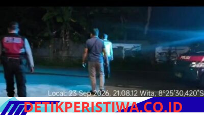 Bersama Jaga Kondusivitas Situasi Kamtibmas Wilayah Kec. Bebandem, Polsek Bebandem Gelar Blue Light Patrol