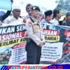 Kawal Penyampaian Aspirasi Serikat Petani, Polres Aceh Timur Berikan Pelayanan Humanis