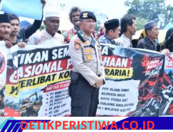 Kawal Penyampaian Aspirasi Serikat Petani, Polres Aceh Timur Berikan Pelayanan Humanis