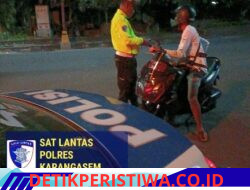Pastikan Ketertiban, Kelancaran Arus Lalulintas dan Cegah Gangguan Kamtibmas, Unit Patroli Sat Lantas Intensifkan Giat Blue Light Patrol di Malam Hari