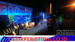 Antisipasi Gangguan Kamtibmas Dini Hari, Polsek Bebandem Gelar Blue Light Patrol di Jalur Bebandem – Bungaya Kangin