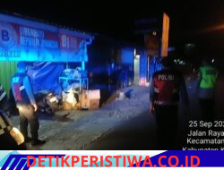 Antisipasi Gangguan Kamtibmas Dini Hari, Polsek Bebandem Gelar Blue Light Patrol di Jalur Bebandem – Bungaya Kangin