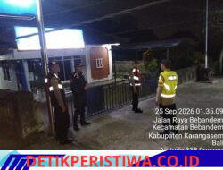 Tingkatkan Keamanan Situasi Kamtibmas Dini Hari, Polsek Bebandem Gelar Patroli Barcode KRYD Sasar Objek Vital dan Jalur Rawan