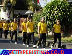Wujudkan Program GERCEP dan Lawan Obesitas, Personil Polres Karangasem Rutin Gelar Olahraga Pagi Bersama 