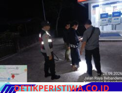 Antisipasi Gangguan Kamtibmas, Polsek Bebandem Gelar Patroli Barcode Hingga Dini Hari