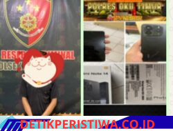 Seorang Pria, di Duga Kedapatan Curi Handphone, di Amankan Unit Reskrim Polsek Belitang I Polres Oku Timur