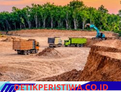 Diduga Galian C Beroperasi Dua Bulan di Bumiarjo OKI, Truk Angkut Tanah Keluar-Masuk Tanpa Papan Informasi