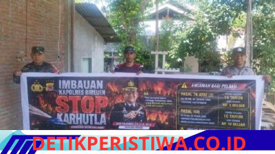 Polsek Gandapura Gencarkan Patroli KRYD Cegah Karhutla, Imbau Warga Tak Bakar Lahan
