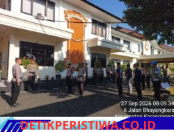 Pastikan Kesiapsiagaan Personil dalam Pelaksanaan Tugas Jaga di Mako, Sat Lantas Laksanakan Apel Serah Terima Tugas Jaga