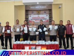 Polres Langsa Ungkap 46,6 Kg Sabu Jaringan Malaysia, Nilainya Capai Rp13,2 Miliar