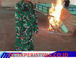 Muspika Candi Gerak Cepat Tindaklanjuti Laporan Warga, Arena Sabung Ayam di Kalicabean Dibakar