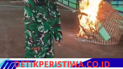 Muspika Candi Gerak Cepat Tindaklanjuti Laporan Warga, Arena Sabung Ayam di Kalicabean Dibakar