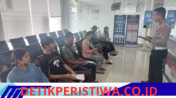 Kanit Regident Polres Karangasem  Sosialisasikan Leafleat, Terkait Penggolongan SIM C