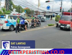 Jaga Ketertiban dan Kelancaran Arus Lalulintas, Personil Lantas Rutin Lakukan Gatur Pagi di Ktl 1 Subagan