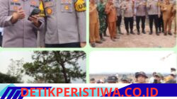 Kapolres Oku Timur Turun Langsung Tinjau Lokasi Perbatasan Kesepakatan Kamtibmas Antara Kabupaten Oku Timur Dan Kabupaten Oku Yang Telah, di Pasangi Tanda Spanduk/ Baliho