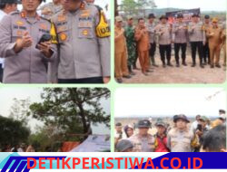 Kapolres Oku Timur Turun Langsung Tinjau Lokasi Perbatasan Kesepakatan Kamtibmas Antara Kabupaten Oku Timur Dan Kabupaten Oku Yang Telah, di Pasangi Tanda Spanduk/ Baliho