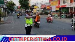 Menjunjung Rasa Tanggungjawab Anggota Lantas Polres Karangasem Rutin Lakukan Gatur Pagi, di Simpang Tiga BTN Taman Asri Karangasem