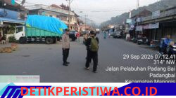 Pastikan Kelancaran Arus Lalulintas, Personel Polsek Kawasan Pelabuhan Padangbai Lakukan Gatur Pagi di Sejumlah Titik Rawan