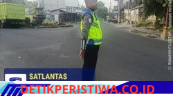 Cegah Lakalantas, Unit Turjawali Sat Lantas melaksanakan Gatur Lalin Pos 3 Patung Salak Jasri