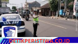 Jaga Ketertiban dan Kelancaran Arus Lalulintas, Personil Sat Lantas Polres Karangasem Rutin Lakukan Gatur Pagi di Ktl 1 Subagan