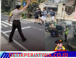 Cegah Lakalantas, Personil Polsek Rendang Rutin Lakukan Pos Keselamatan Strong Point 