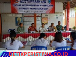 Bhabinkamtibmas Hadiri dan Kawal Musyawarah BPD Desa Tangkup, Pembahasan RKP Desa Tahun 2027