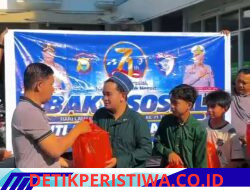 Jelang Hari Jadi Lalu Lintas Bhayangkara ke-71, Ditlantas Polda Sulsel Bagikan Sembako ke Panti Asuhan