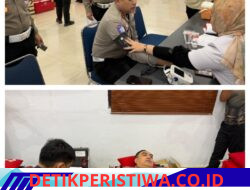 Donor Darah Jelang HUT Lalu Lintas Bhayangkara Ke-71 Tahun, Ditlantas Polda Sulsel Kumpulkan Donasi untuk Sesama