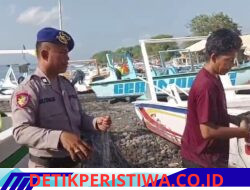 Dengan Sepenuh Hati, Sat Polairud Polres Karangasem Bantu Warga Nelayan Lepas Ikan Hasil Tangkapan