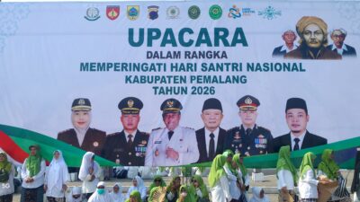 Sambut Hari Santri Nasional 2026, Pemkab Pemalang Bersama Forkopimda, TNI-POLRI Gelar Upacara Peringatan di Alun-Alun