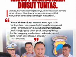Kapolres Pemalang AKBP Anggaito Hadi Prabowo menegaskan kasus dugaan perundungan Aqib akan diusut tuntas.