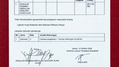 SUAP MUKTAMAR DEMI RAIS AAM MIFTACHUL AKHYAR Di Laporkan Ke KPK
