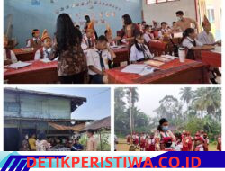 Peduli Kesehatan, Puskesmas Parsingkaman Bagikan Masker Gratis untuk Siswa Guna Antisipasi Dampak Polusi Asap