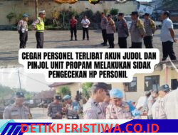 Cegah Internal Polri Terjerat Judi Online dan Pinjol, Propam Polsek Rendang Melaksanakan Gaktibplin Periksa HP Personelnya