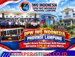 DPW IWO INDONESIA PROVINSI LAMPUNG HADIRI ACARA SOSIALISASI ANTI KORUPSI BERSAMA KPK RI DI KOTA METRO