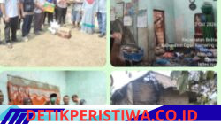 Kepala Desa Srimulyo Meninjau Langsung Lokasi Rumah Warganya Yang Mengalami Musibah Kebakaran, Berikan Semangat Serta Bantuan Kepada Korban