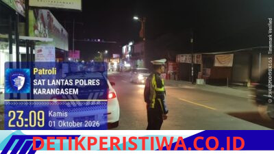 Cegah Aksi Balap Liar, Sat Lantas Polres Karangasem Intensifkan Patroli Sisir Jalan Veteran