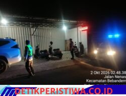 Antisipasi Gangguan Kamtibmas pada Dini Hari, Polsek Bebandem Gelar Blue Light Patrol di Jalur Rawan