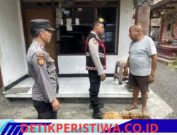 Cegah Gangguan Kamtibmas Melalui Patroli Polsek Selat Sambang Warga, Berikan Pesan Kamtibmas 