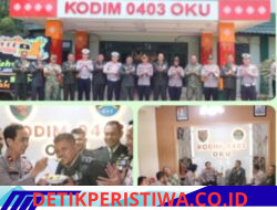 Waka Polres Oku Timur Pimpin Silahturahmi HUT TNI Ke-81 Di Kodim 0403/Oku