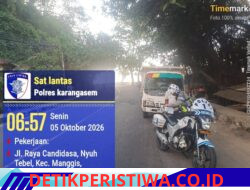 Cegah Truk Parkir Sembarangan di di Sepanjang Jalur Obyek Wisata Candidasa, Sat Lantas Polres Karangasem Berikan Teguran Tertulis kepada Sopir Truk 