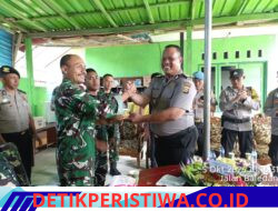 Perkuat Sinergitas TNI-Polri di Hari HUT ke-81 TNI, Kapolsek Selat Berikan Kejutan Koramil 1623 06/Selat