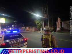 Melalui Patroli Hunting System dan Blue Light Patrol, Unit Turjagwali  Menyusuri Jalan Kesatrian Diponogoro dan Kartini 