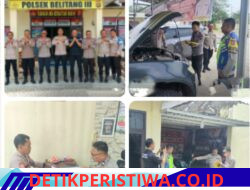 Kasi Was polres OKU Timur Melaksanakan Supervisi Tahap II, di polsek Belitng III