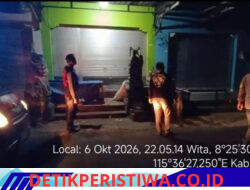 Jaga Kondusivitas Situasi Kamtibmas Wilkumnya, Polsek Bebandem Intensifkan Giat Blue Light Patrol