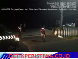 Melalui Patroli Night Barcode, Polsek Bebandem Intensifkan KRYD untuk Mencegah 3C dan Menjaga Kondusivitas pada Dini Hari