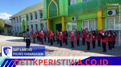 Sat Lantas Polres Karangasem Bangkitkan Kesadaran Tertib Berlalulintas kepada Siswa-siswi MTsN Karangasem, Melalui Program Police Goes To School 