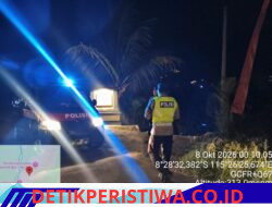Antisipasi Gangguan Kamtibmas, Polsek Sidemen Intensifkan Giat Blue Light Patrol 