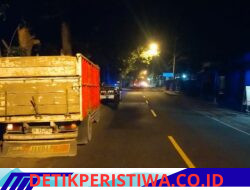Cegah Lakalantas, Satlantas Polres Karangasem Berikan Himbauan kepada Sopir Truk Agar tidak Parkir di Bahu Jalan 